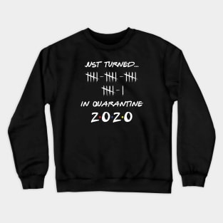 Just Turned 21 In Quarantine Humor Birthday Crewneck Sweatshirt